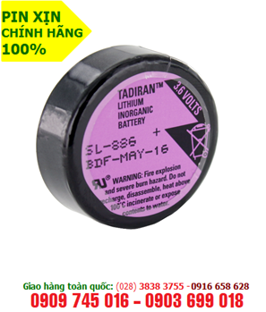 Tadiran SL-886; Pin Tadiran SL-886 (1/6D-1700mAh) lithium 3.6v / 33mmx10mm)